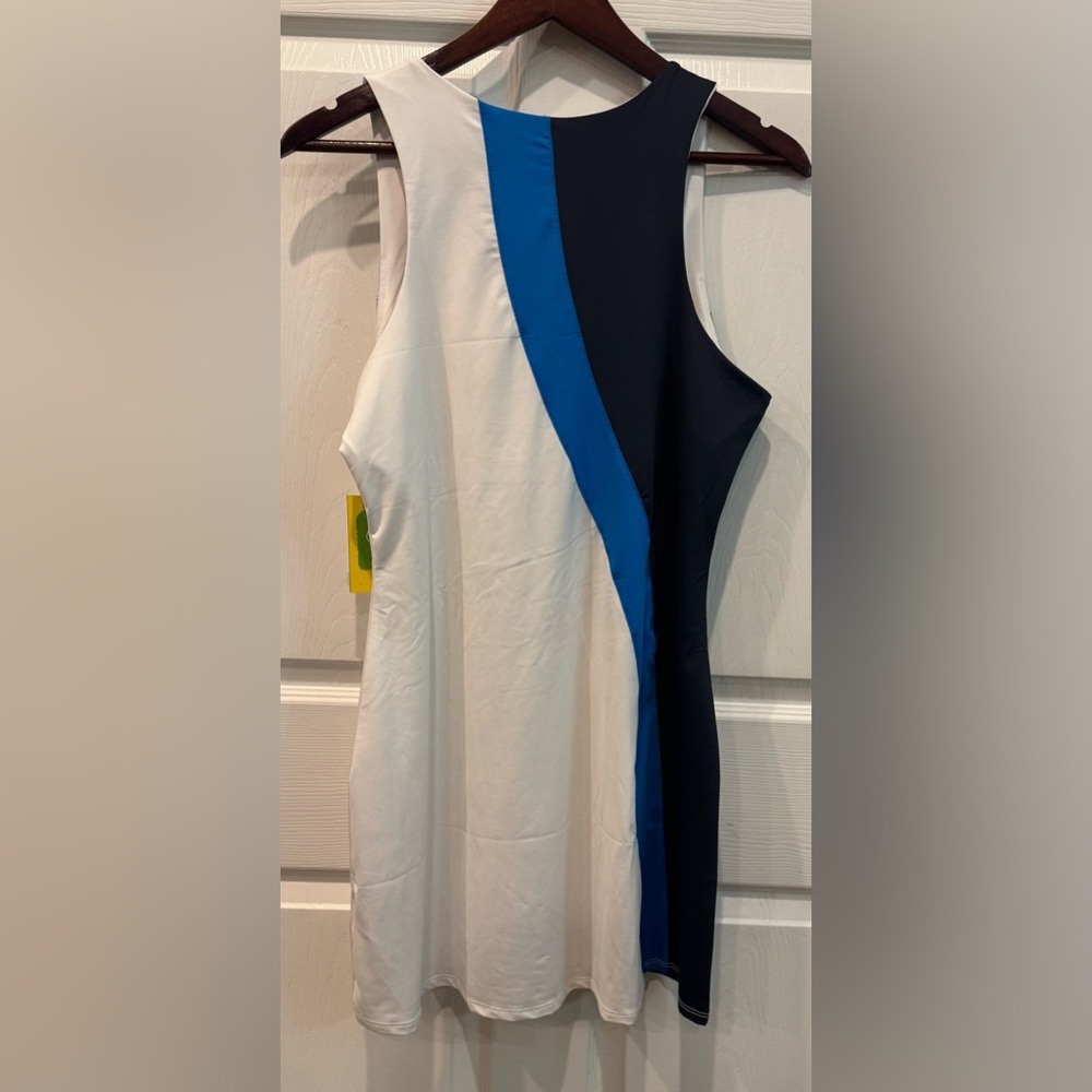 EleVen by Venus Williams Tri-Tone Mini Dress - Light Blue, Navy, and White - Picture 2 of 10